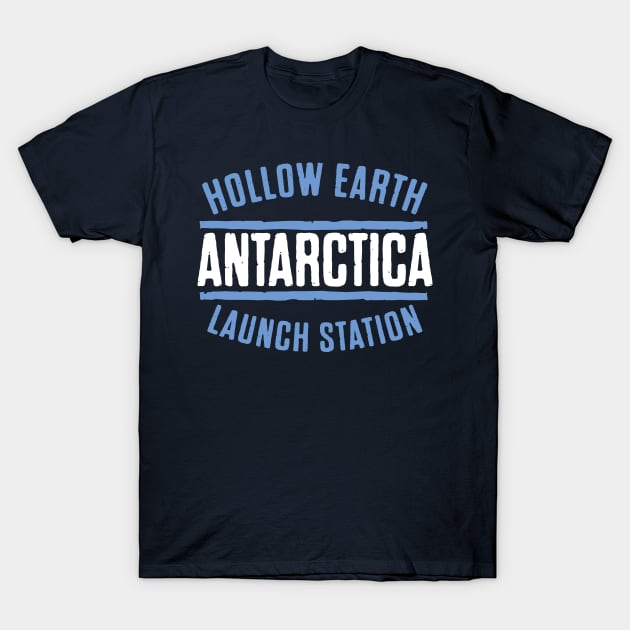 Hollow Earth Launch Station T-Shirt by MindsparkCreative